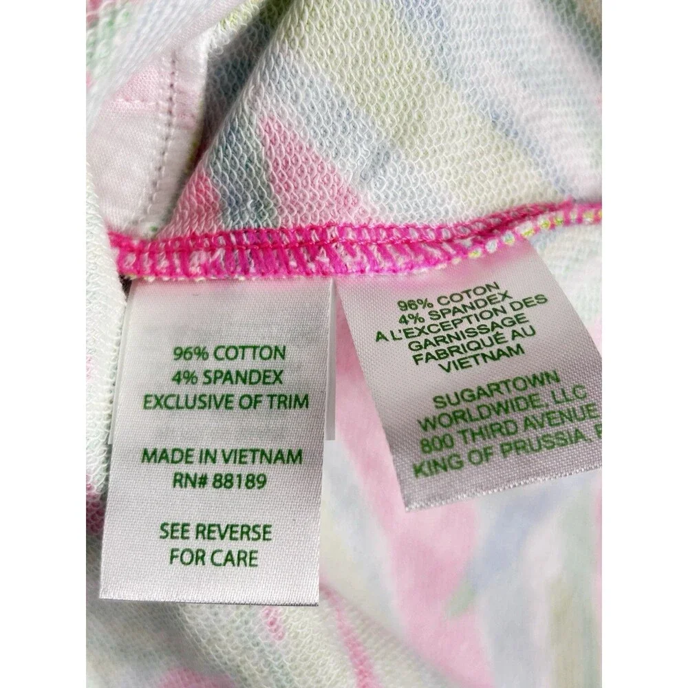 Lilly Pulitzer Zia Pink Green Vibrant Terry Skirt Size XL ~ EUC pockets Tropical